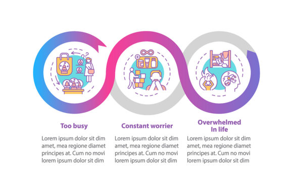 Behavior Patterns Vector Infographic Graphics