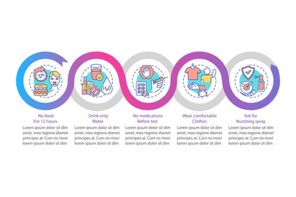 Blood Test Advices Vector Infographic Graphics