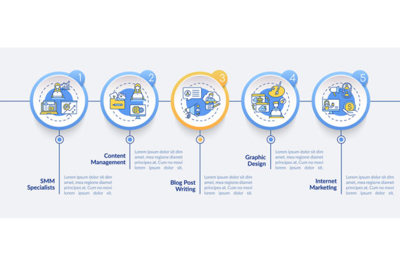 Digital Marketing Vector Infographic Graphics