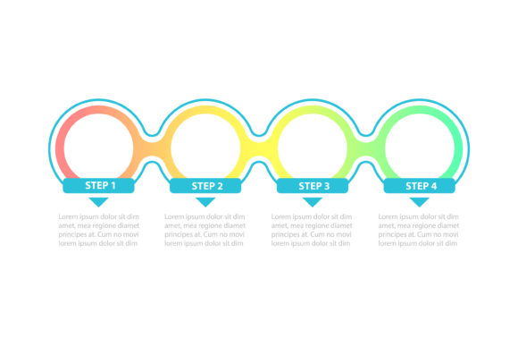 Empty Gradient Circles Vector Template