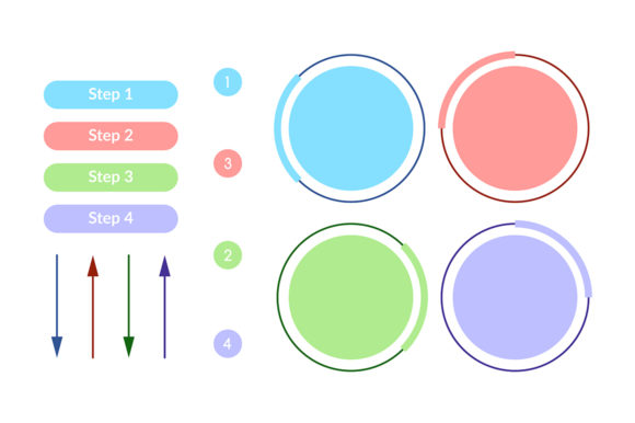 Light Color Minimalistic Infographic: Graphics for Clear Branding