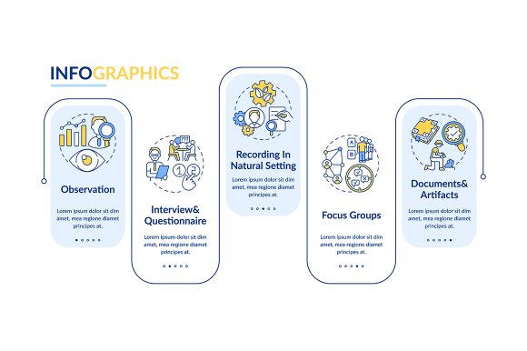 Observation Vector Infographic Template: Graphics for Real Publishing