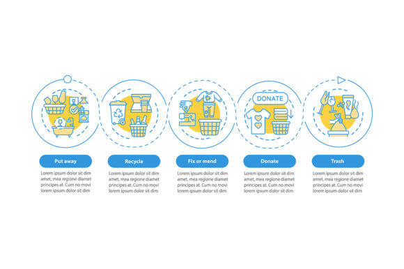 Organizing Things Vector Infographic Graphics