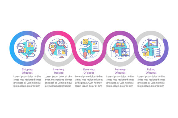 Shipping of Goods Vector Infographic