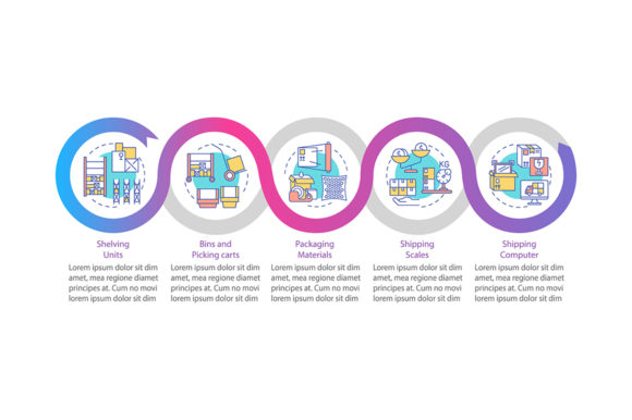 Storage Onboarding Vector Infographic