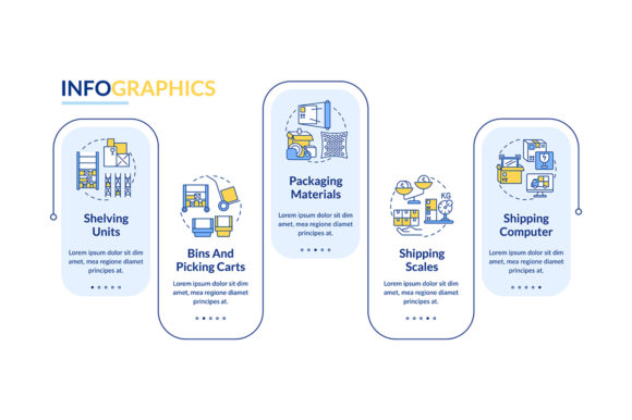 Storehouse Vector Infographic Template: Graphics & Infographics
