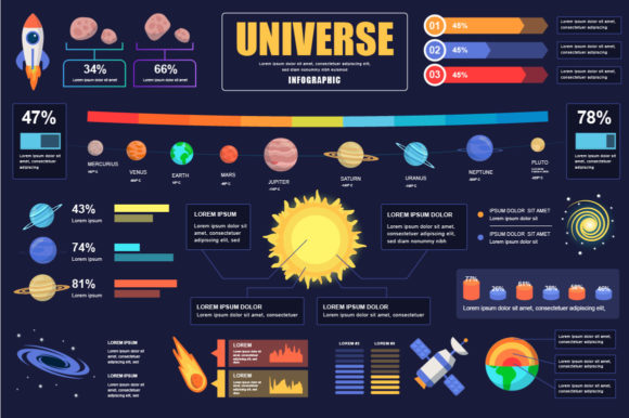 Universe Infographic Design Template