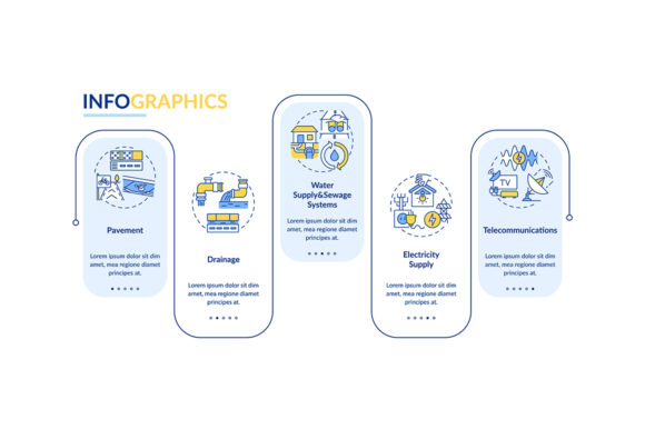 Urban Utility Infographic for Graphics and Branding