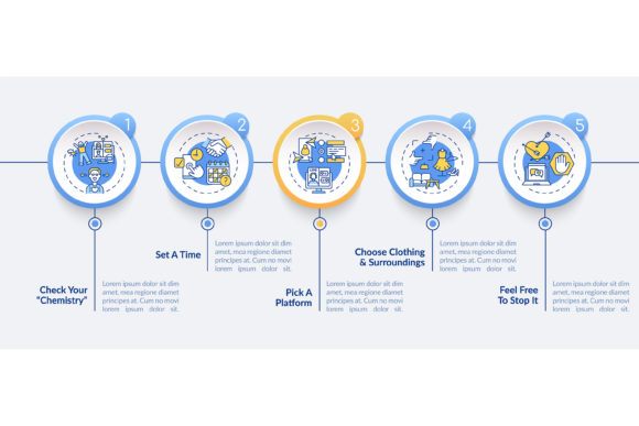 Video Dating Tips Vector Infographic